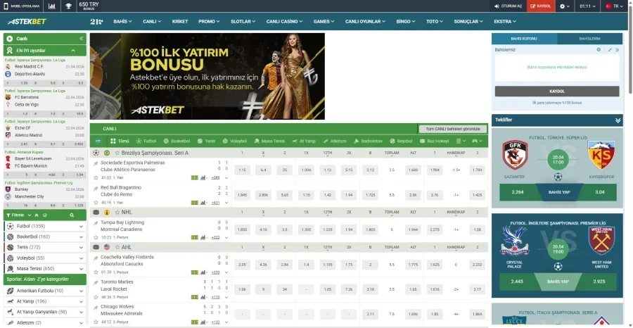 Astekbet ekran görüntüsü
